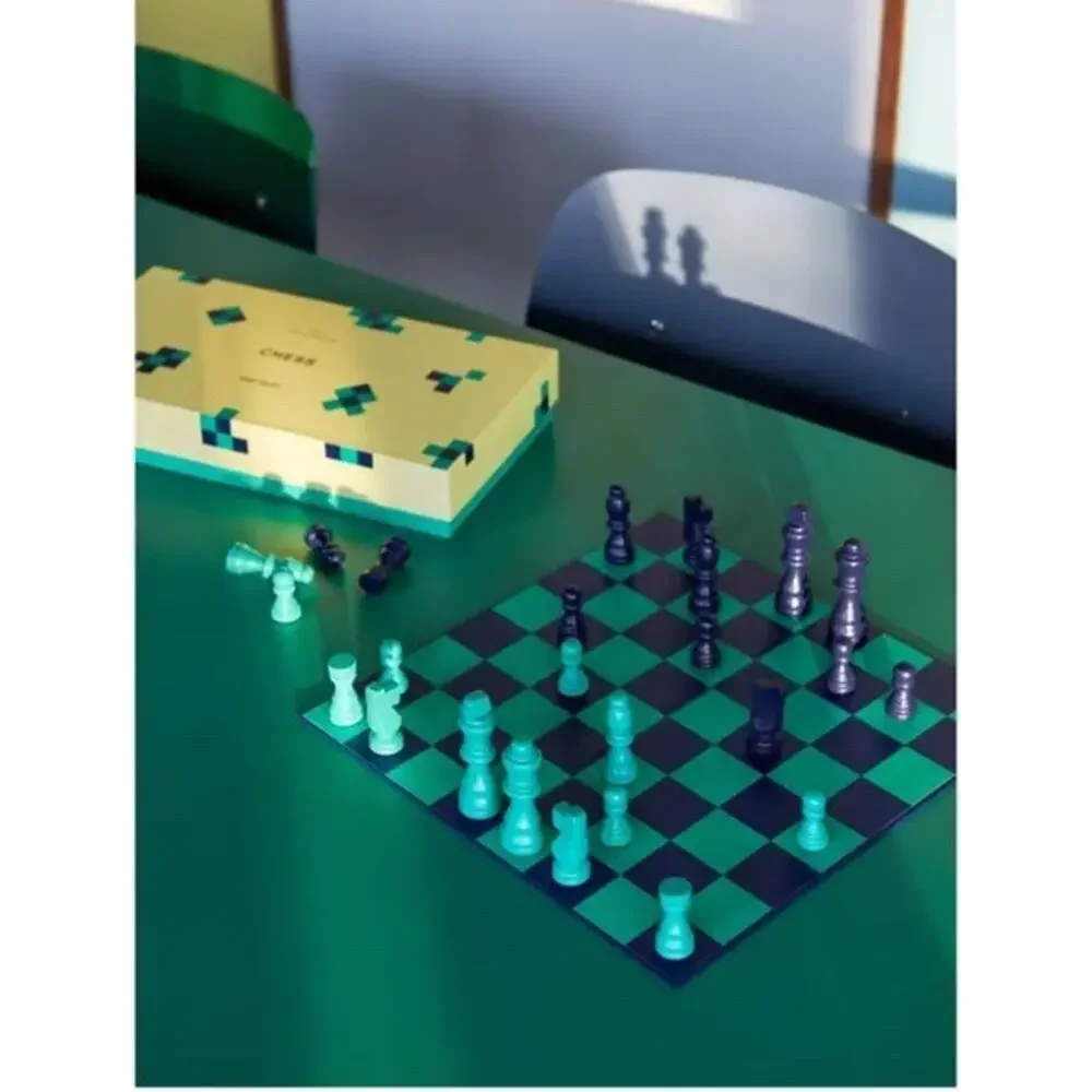 HAY Play Chess Set Modern Designer Board Game Green Home Decor Gift New